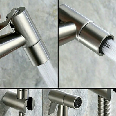 Vòi xịt vệ sinh KG49 cao cấp, xịt nước mạnh rất êm siêu bền chất liệu inoxsus304 - Hàng chính hãng