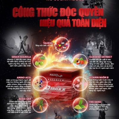 DMAXX thức uống bổ sung vitamin năng lượng không đường DAMODE 75 gói màu đỏ mỗi gói 2,2gr