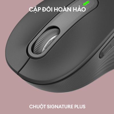 Bàn phím không dây mỏng Logitech Signature K950 - Hàng Chính Hãng