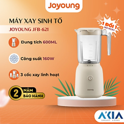 Máy xay sinh tố Joyoung JFB-621 - Dung tích 600ml, Công suất 160W, 3 cốc xay - Hàng chính hãng