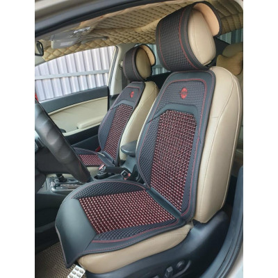 Bộ  Áo Ghế Hạt Gỗ Massage Cao Cấp- Chống Nóng, Trượt Dùng Cho Ô tô, Xe hơi, Văn phòng