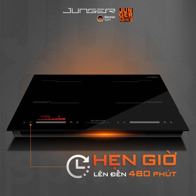 Bếp từ đôi Junger MK-22 4000W Tích hợp khóa phím an toàn Hàng Chính Hãng Bảo Hành 36 Tháng