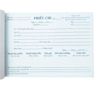 Phiếu Chi 3 Liên