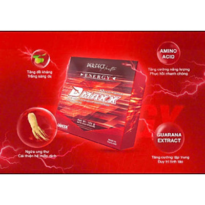 DMAXX thức uống bổ sung vitamin năng lượng không đường DAMODE 31 gói màu đỏ mỗi gói 2,2gr