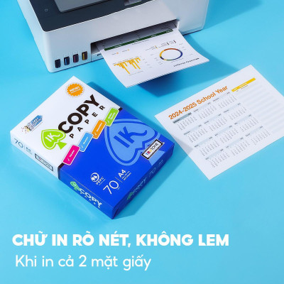 Giấy Photo A4 IK Copy 70 gsm (500 Tờ)