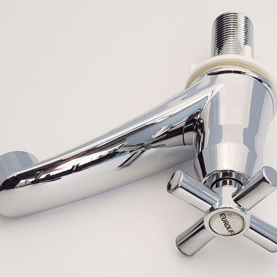 Vòi Lavabo lạnh nhựa ABS mạ Chrome Eurolife EL-LA05 (Trắng bạc)