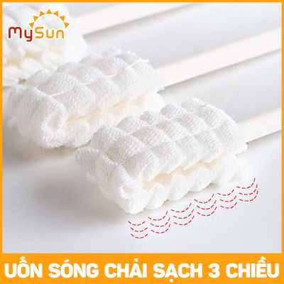 Gạc Rơ/ Tưa Lưỡi Cho Bé MySun 30 Que, Dệt Sợi Cotton 100%