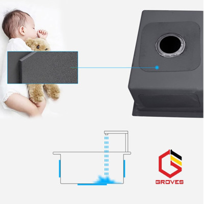 CHẬU RỬA BÁT, CHÉN INOX 2 HỐ CÂN GRBC7245C 