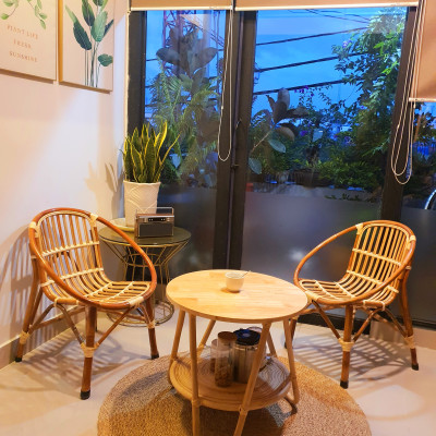 Bộ bàn ghế mây tự nhiên M2 (01 bàn, 02 ghế)