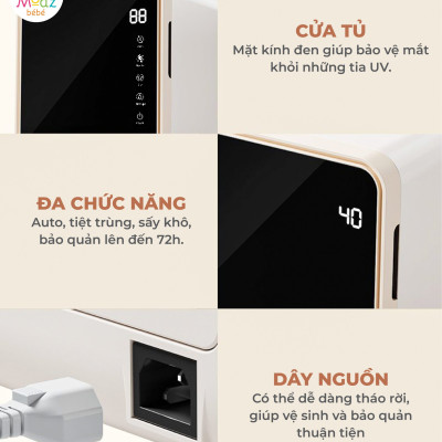 Máy tiệt trùng UV - C công nghệ ION Moazbebe MB082