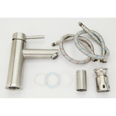 Vòi chậu rửa (lavabo) nóng lạnh Inox 304 Yamato LNI03