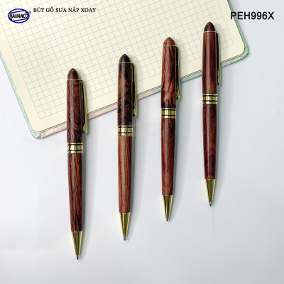 Bút Ký Gỗ Sưa Đỏ - Đẳng Cấp Của Người Thành Đạt/ May Mắn/ Bình An - PEH996X
