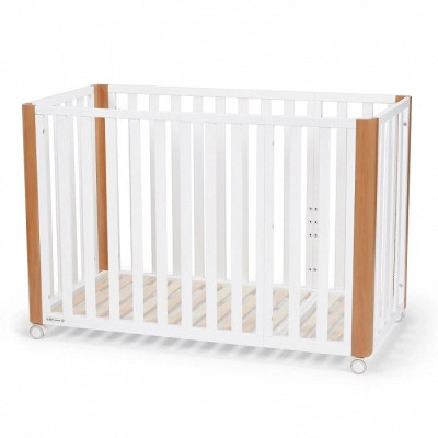 GIƯỜNG CŨI/ NÔI CŨI ĐA NĂNG 2 TRONG 1 (KHÔNG CÓ PHỤ KIỆN NỆM) DÀNH CHO BÉ TỪ 0 THÁNG TUỔI NICO KINDERKRAFT - HÀNG CHÍNH HÃNG