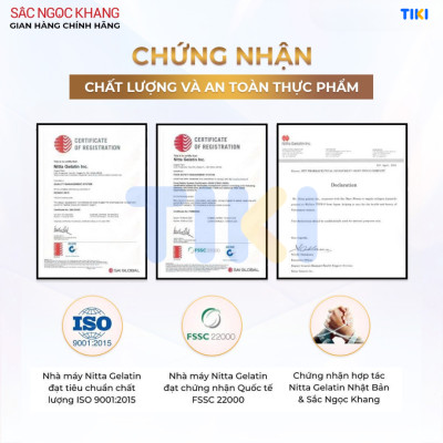 Combo dưỡng da và hỗ trợ giảm sạm, nám, tàn nhang: Collagen 60 viên và Sắc Ngọc Khang ++ 60 viên 