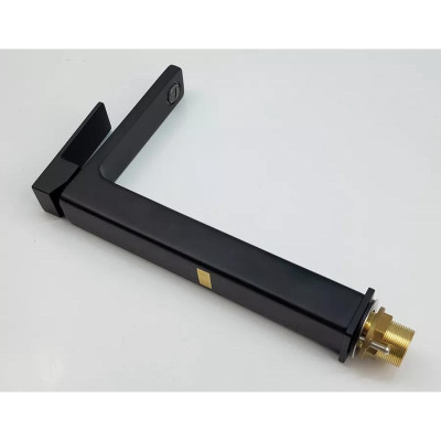 Vòi Lavabo cao 30cm, nóng lạnh thiết kế vuông, màu đen mạnh mẽ cho chậu rửa mặt Eurolife EL-HAVENT 04