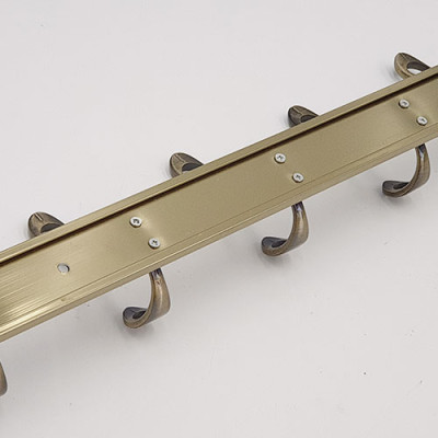 Móc treo quần áo 5 chấu mạ Đồng giả cổ Eurolife EL-M3 (Vàng)