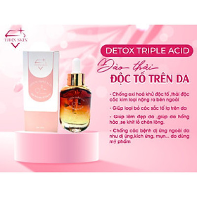 Detox triple acid : đào thải các độc tố trên da 