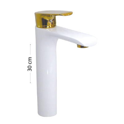 Vòi lavabo nóng lạnh đồng mạ tĩnh điện chân không Juno sofa Teady VCT- 219TB 