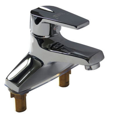 Vòi Lavabo 2 chân Đồng mạ Chrome Eurolife EL-IRIS03 ( Trắng bạc)