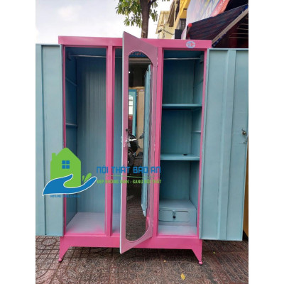 Tủ sắt quần áo kích thước 1m2 x1m8 màu kem Nội Thất Bảo An