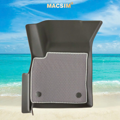 Thảm ô tô sd3 2 lớp dạng lưới lục giác Toyota fortuner 2017-2024 (màu ghi) bề mặt cao su siêu sạch - Macsim