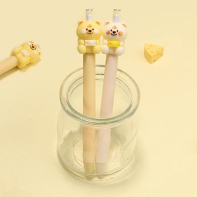 Bút Chì Bấm Bear Cheese - Kuki KK-7489-MD-TK - Màu Nâu