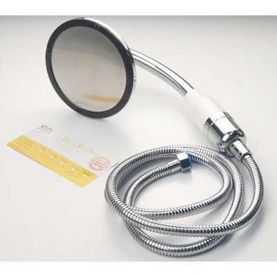 Bộ tay dây sen siêu tăng áp mặt tròn, lõi lọc Vitamin C Eurolife EL-146SH (Trắng bạc)