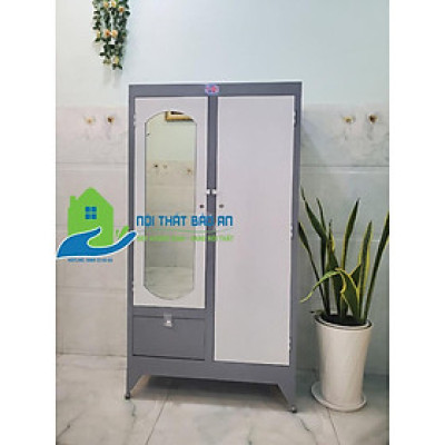 Tủ sắt quần cao 1m8 ngang 90cm xám - TSDT12