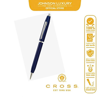 Bút Ký Doanh Nhân Cao Cấp Cross Century II Sơn Mài Màu Xanh Dương mạ Chrome