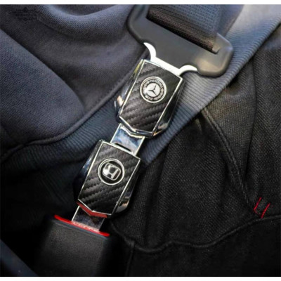 1 Chốt cắm đai an toàn, chốt chồng đai ngắt chuông cho ô tô - Có thể cắm nối tiếp - Chất liệu Da phối hợp kim không gỉ