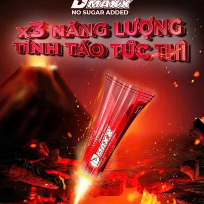 DMAXX thức uống bổ sung vitamin năng lượng không đường DAMODE 31 gói màu đỏ mỗi gói 2,2gr