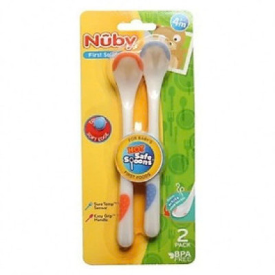[ 5247-Nuby ] Thìa ăn dặm báo nóng cho bé