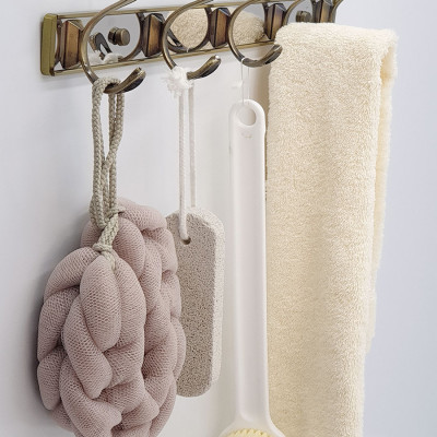 Móc treo quần áo 5 chấu mạ Đồng giả cổ Eurolife EL-M3 (Vàng)