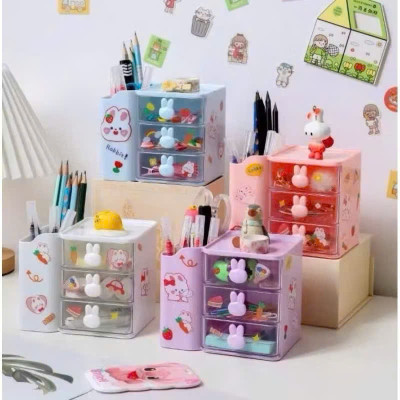 Kệ Đựng Bút Đa Năng Để Bàn – Hộp Mỹ Phẩm Đựng Đồ Trang Điểm, Tủ Để Đồ Dùng Học Tập, Văn Phòng Phẩm  - HÀNG CHÍNH HÃNG MINIIN