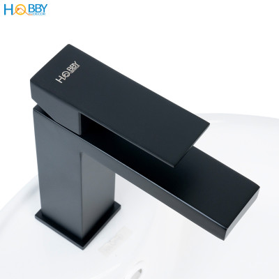 Vòi rửa mặt lavabo nóng lạnh inox 304 sơn đen Hobby Home Decor VRM5D