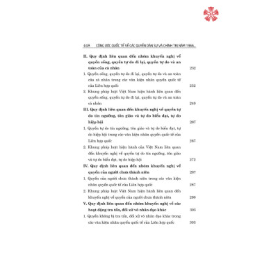 Công ước quốc tế về các quyền dân sự và chính trị năm 1966 và việc thực thi các khuyến nghị của ủy ban nhân quyền tại Việt Nam 