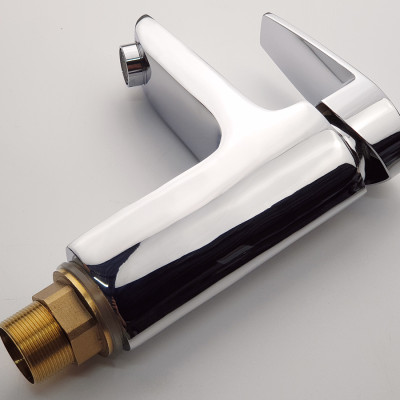 Vòi Lavabo Nóng Lạnh Đồng Mạ Chrome Eurolife EL-SUN 02 (Trắng Bạc)