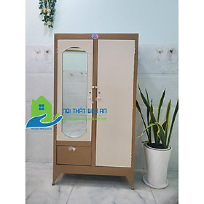 Tủ sắt quần cao 1m8 ngang 90cm vàng kem - TSDT12