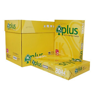 Thùng 5 Ream Giấy In Photo A4 IK Plus DL 80gsm