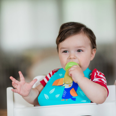 [ 5577-Nuby ] Bình nhai chống hóc cho bé, chất liệu Silicone cao cấp