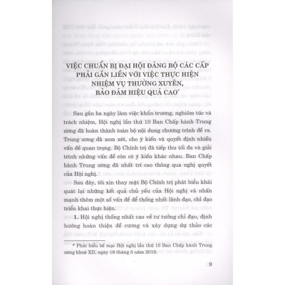 Tài Liệu Hướng Dẫn Đại Hội Đảng Bộ Các Cấp Tiến Tới Đại Hội Đại Biểu Toàn Quốc Lần Thứ XIII Của Đảng