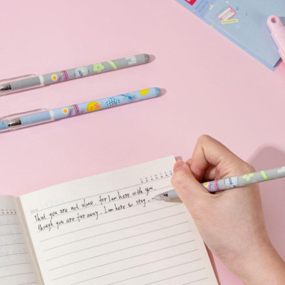 Bút Gel Deli 0.5 mm - Phiên Bản Sơn Tùng M-TP Giới Hạn - Deli G16-BL - Màu Xám - Mực Đen