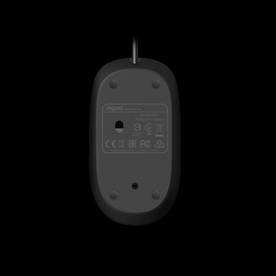 Chuột máy tính có dây Rapoo N200 | Kết nối USB - Hàng Chính Hãng