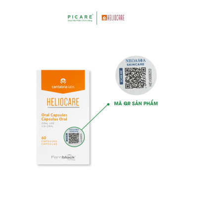 Viên Uống Chống Nắng Heliocare Capsulas Oral 60 Viên (NEW CODE)