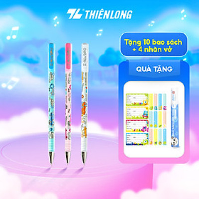 Combo 10 Bút gel Smooth Flowing Gel Ink Thiên Long Điểm 10 TP-GEL038