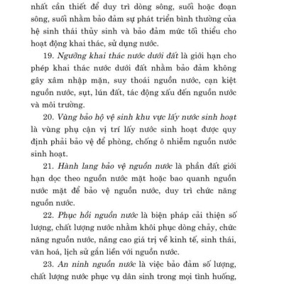 Luật tài nguyên nước ( bản in 2024)