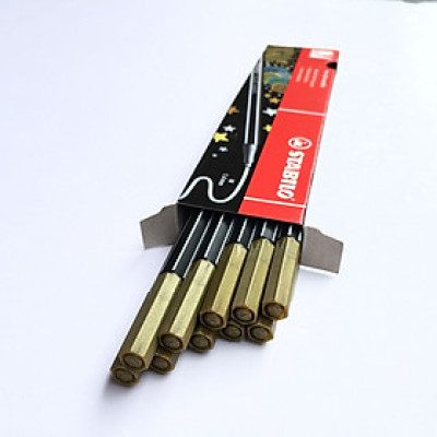 Hộp bút lông nhũ STABILO Pen 68 metallic (PNM68) - Nhũ xanh lá (836)