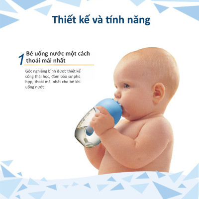 BÌNH UỐNG NƯỚC ỐNG HÚT CÓ TAY CẦM KUKU NHỰA PPSU KU5486 - 200ML
