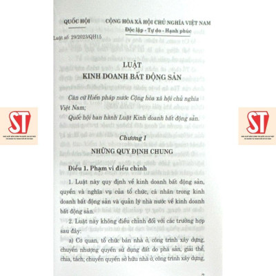 Sách - Luật Kinh Doanh Bất Động Sản - NXB Chính Trị Quốc Gia