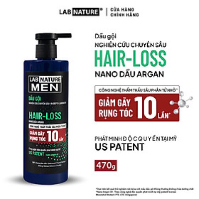 Dầu gội Lab Nature Men Hair-loss 470g - Công nghệ Nano Giảm Rụng Tóc 10 Lần